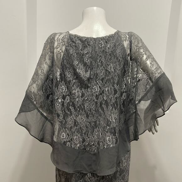 JJ’S House Plus Size Popover Tiered Formal Special Occasion Dress Size 16 NWT - Picture 8 of 13